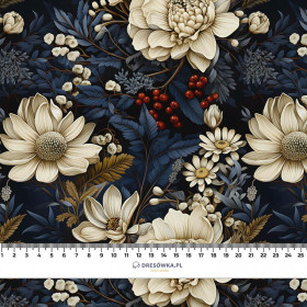 VIBRANT FLOWERS PAT. 2 - looped knit fabric with elastane ITY