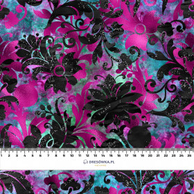 FLORAL  MS. 9 - looped knit fabric with elastane ITY