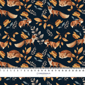 FOX TIME (INTO THE WOODS) - looped knit fabric with elastane ITY