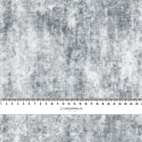 GRUNGE (light grey) - looped knit fabric