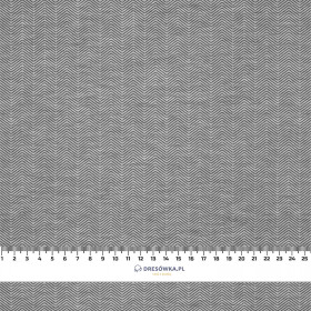 HERRINGBONE / NIGHT CALL / grey - Cotton woven fabric