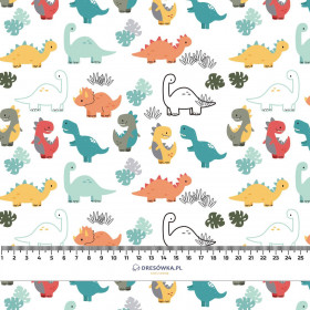 COLORFUL DINOSAURS pat. 1 - Cotton woven fabric