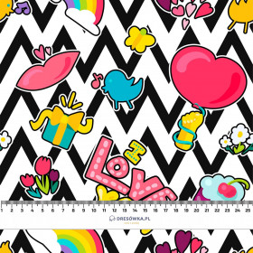 COLORFUL STICKERS PAT. 3 - Cotton muslin