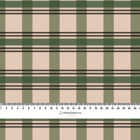 CHECK PAT.4 / green - Woven Fabric for tablecloths