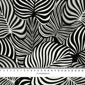 ZEBRA LEAVES - looped knit fabric with elastane ITY