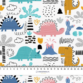 PAINTED DINOSAURS PAT. 2 - Cotton woven fabric