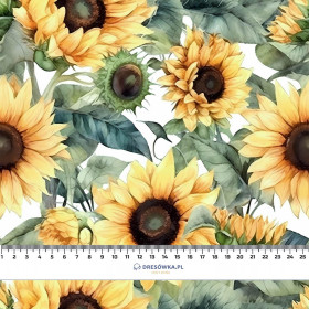 PAINTED SUNFLOWERS pat. 3 - Linen 100%