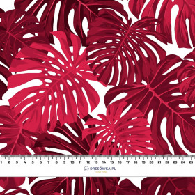 MONSTERA 2.0 / viva magenta - looped knit fabric