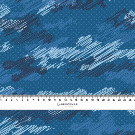 CAMOUFLAGE - classic blue - Cotton woven fabric