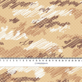 CAMOUFLAGE - scribble / mustard  - Viscose jersey