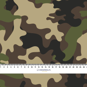 CAMOUFLAGE OLIVE - light brushed knitwear