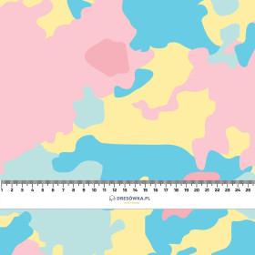 CAMOUFLAGE PAT. 3 / pastel  - looped knit fabric