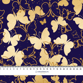 BUTTERFLIES / gold - Waterproof woven fabric