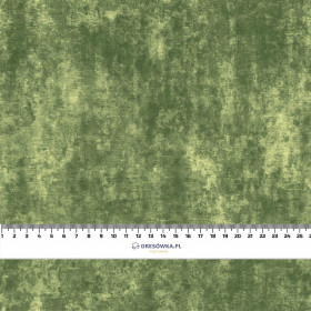 GRUNGE (olive) - Cotton woven fabric