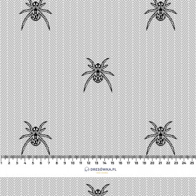 SPIDERS / NIGHT CALL / white - Waterproof woven fabric