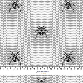 SPIDERS / NIGHT CALL / white - Cotton woven fabric