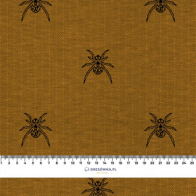 SPIDER / NIGHT CALL / mustard - Cotton woven fabric