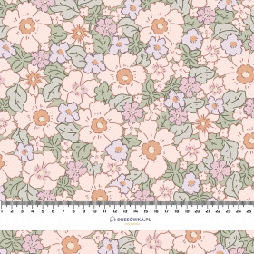 PASTEL FLOWERS PAT 2 - Waterproof woven fabric