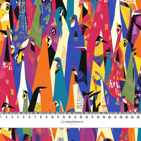 GEOMETRIC PENGUINS - quick-drying woven fabric
