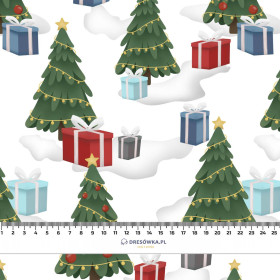 PRESENTS UNDER CHRISTMAS TREES (IN THE SANTA CLAUS FOREST) - brushed knitwear with elastane ITY