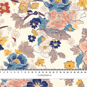 MIX FLOWERS - Cotton woven fabric