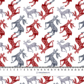 REINDEERS  (NORDIC CHRISTMAS) - Waterproof woven fabric