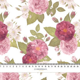 ROSE GARDEN / white - Linen 100%