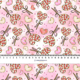 HEARTS (LOLLIPOPS) pat. 2 - quick-drying woven fabric