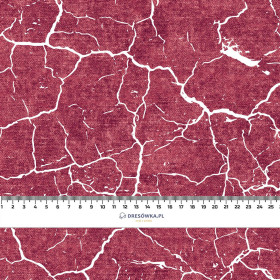 SCORCHED EARTH (white) / ACID WASH (maroon) - lycra 300g