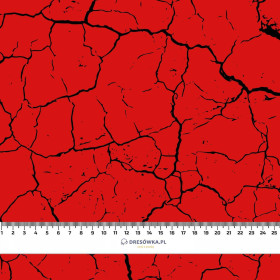 RED SCORCHED EARTH (black) - Crepe