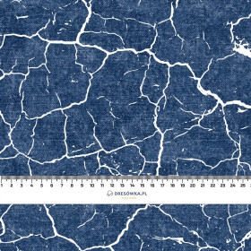 SCORCHED EARTH (white) / ACID WASH (dark blue) - single jersey with elastane 