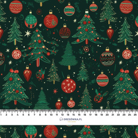 CHRISTMAS TREE PAT. 3 - looped knit fabric with elastane ITY