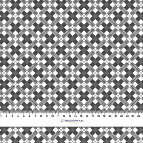 GREY CHECK  - lycra 300g