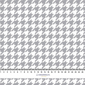 GREY HOUNDSTOOTH / WHITE - Waterproof woven fabric