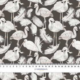 WHITE BIRDS - Cotton woven fabric