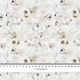 WHITE FLOWERS PAT. 1 - Waterproof woven fabric