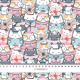 WINTER CATS WZ. 2 - looped knit fabric