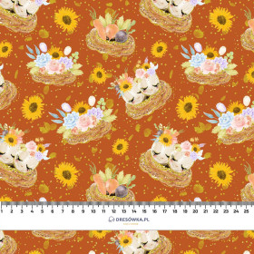 BUNNIES PAT. 4 (CUTE BUNNIES) - Woven Fabric for tablecloths