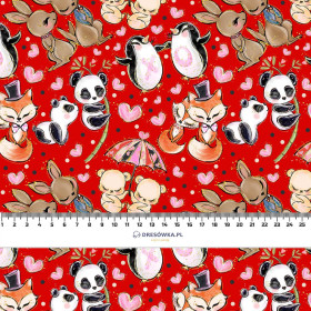 LITTLE ANIMALS IN LOVE pat. 2 - single jersey with elastane 