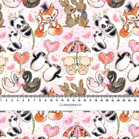 LITTLE ANIMALS IN LOVE - single jersey with elastane 