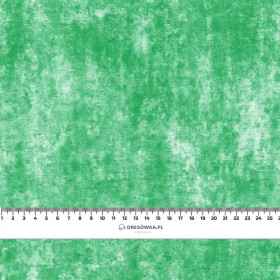 GRUNGE (green) - looped knit fabric