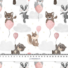 ANIMALS IN CLOUDS pat. 1 - Linen 100%