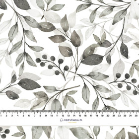 GRAY LEAVES - Linen 100%