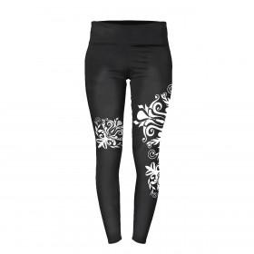 WOMEN'S THERMO LEGGINGS (GRETA) - DAMASCO CONTOUR / black - sewing set XS
