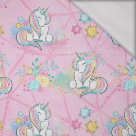 UNICORNS AND FLOWERS pat. 2 (WONDERLAND) - Cotton interlock