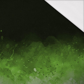 SPECKS (green) / black - PANEL (90CM x 155cm) Sports knit - bird eye mesh