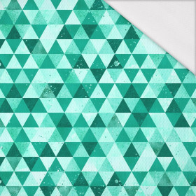 SMALL TRIANGLES / green  - Sports knit - bird eye mesh