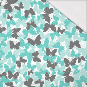 BUTTERFLIES / aqua - Sports knit - bird eye mesh