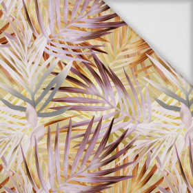 100cm PALM LEAVES pat. 2 (gold) - Woven fabric for outdoor curtains
