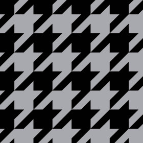 BLACK HOUNDSTOOTH (big) / grey